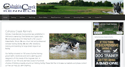 Desktop Screenshot of cahokiacreekkennels.com