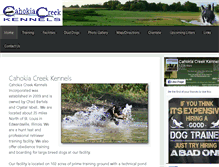 Tablet Screenshot of cahokiacreekkennels.com